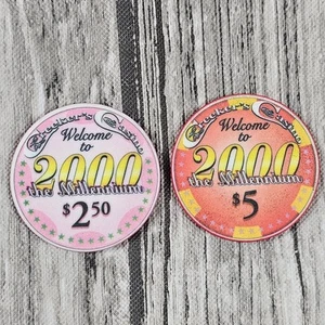 Vintage 2000 Creekers Casino Cripple Creek Colorado $2.50 $5 Pokerchip  - Bild 1 von 6