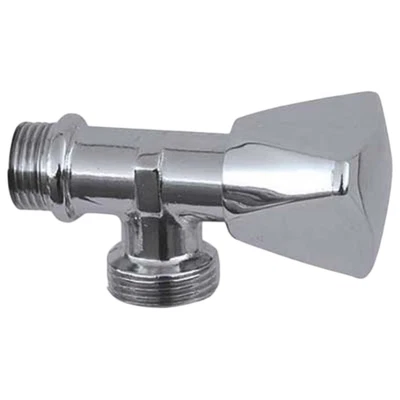 RUBINETTO PER LAVATRICE A VITONE 1/2x3/4 CROMATO - MADE IN ITALY - Immagine 1 di 2