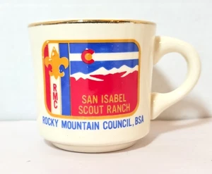 Vintage BSA Boy Scouts Rocky Mountain Council San Isabel Scout Ranch Mug - Picture 1 of 3