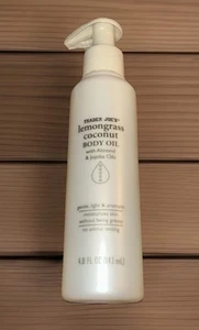 Trader Joe’s Zitronengras Kokos Körperöl mit Mandel & Jojobaölen - 4,8oz-Neu - Bild 1 von 2