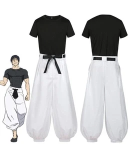Anime Jujutsu Kaisen Fushiguro Toji Uniform Cosplay Kostüm T-Shirt + Hose Set 2XL - Bild 1 von 13