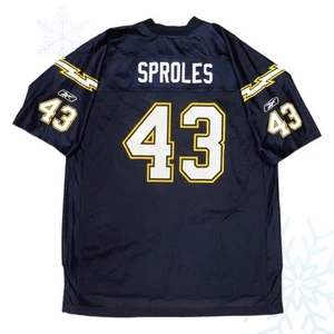 NFL San Diego Chargers Darren Sproles Reebok Football Jersey XL Navy - Picture 1 of 4