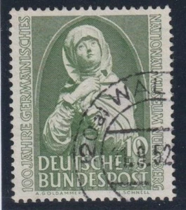 Bund 1952 Rundstempel MiNr. 151 ohne Falz Nationalmuseum Nürnberg - Bild 1 von 1