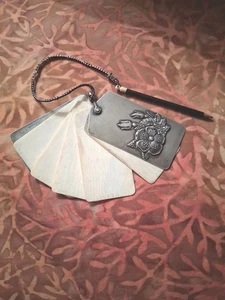 VINTAGE BAYRISCHER STERLING KLEINER NOTIZBLOCK MIT BLEISTIFT - SELTEN! - Bild 1 von 10