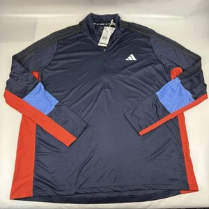 Adidas Aeroready Colorblock 1/4 Zip Pullover Herren 2XL - Neu mit Etikett - Bild 1 von 6