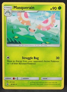 Maskerain 8/149 SM Base Set Normal Rare Pokemon - LP - Bild 1 von 2