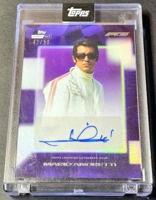 2025 Topps Lights Out Formula 1 /50 Auto Mario Andretti F1 75th Anniversary - Image 1 of 2