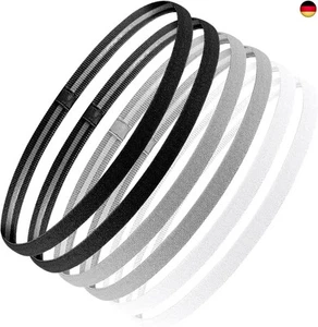 6 Stück Haarband Herren, Elastische Haarband Jungs Haarband Sport Haarband - Bild 1 von 7