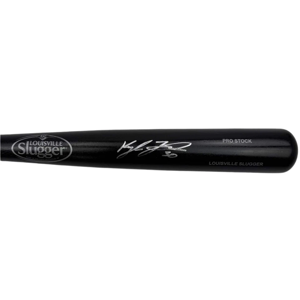 Autographed/Signed Kyle Tucker Black Louisville Slugger Baseball Bat BAS COA - Image 1 of 3