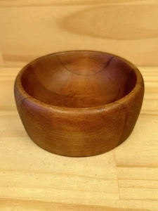 TIMBER TREASURE “Brown” Pretty Wooden Trinket Bowl Decorative Ornament Dish -TA - Picture 1 of 19
