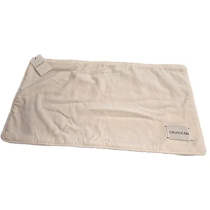 Copricuscino Calvin Klein Velluto 26"x14" Cerniera NUOVO Crema Avorio Off White - Foto 1 di 7