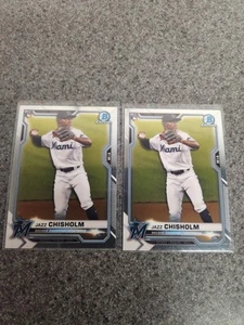 Bowman 2021 cromo béisbol Jazz Chisholm base cromada radiocontrol - Imagen 1 de 2