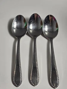 3 Reed & Barton HELENA MARIA Tea Spoons Stainless Flatware -D8 - Picture 1 of 2