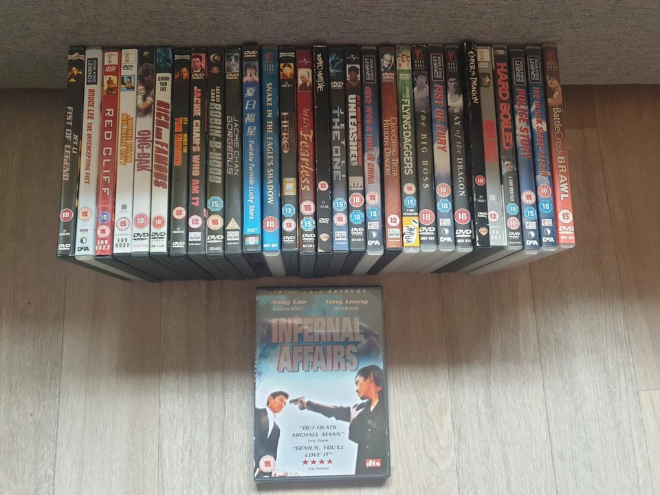 Hong Kong Legends world cinema Chinese Kung Fu martial arts DVD Bundle  - Image 1 of 1