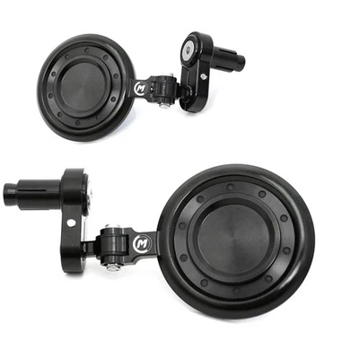 BLACK REACTOR Motorcycle Bar End Mirrors For Suzuki GSF650 Bandit  2005-2014 - Image 1 of 4