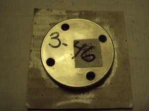 2-1/8" en blanco plano; agujeros roscados - Imagen 1 de 1