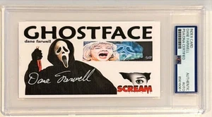 Dane Farwell Ghostface Scream Movies Signed Auto 3x5 Index Card PSA DNA Slabbed - Picture 1 of 1