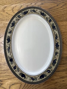 Mikasa Intaglio Arabella CAC01 15” X 11” Oval Serving Platter - Picture 1 of 2