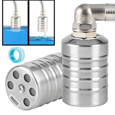 Stainless Steel Water Tank Shutoff Valve Floating Ball Valve  Kitchen - Image 1 of 4
