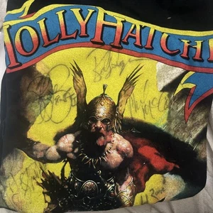 Molly Hatchet Signed Autographed Shirt 2000 Vintage Size XL Signed By 5 Black - Picture 1 of 9