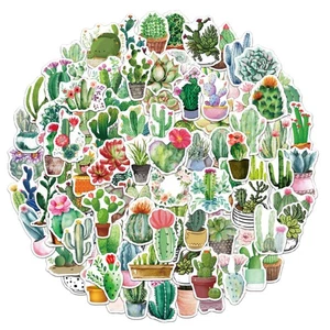 100 Pcs Pflanzenaufkleber Retro -Pflanzenaufkleber Kleine Blumenaufkleber - Bild 1 von 10