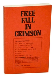 John D MACDONALD / FREE FALL IN CRIMSON 1st Edition 1981 #177065 - Picture 1 of 1