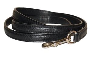 Coach schwarz Leder 1/2" breit schmal 42" Ersatzriemen - Bild 1 von 7