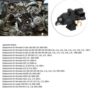 F00M145225 Durable Alternator Regulator Black Fine Workmanship Easy Install For - Picture 1 of 12