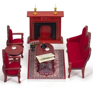 Wooden Dollhouse Furniture 1 12 Scale, Doll House Furniture Toys for Dollhous... - Picture 1 of 5