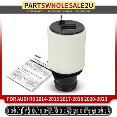 Engine Air Filter for Audi R8 2014-2015 4.2L 2017-2018 2020 2021-2023 V10 5.2L - Image 1 of 4