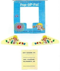 FISHER-PRICE POP-UP PAL CHIME PHONE REPLACEMENT LITHOS (STICKERS DECALS) #150 - Picture 1 of 4