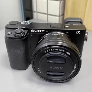 Sony Alpha a6100 24.2MP Lens 16-50mm Mirrorless SLR Digital Camera Black - Picture 1 of 7