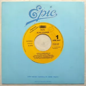 Alice Cooper "Love's A Loaded Gun" 1991 Spanish Promo 7" Vinyl - Bild 1 von 1