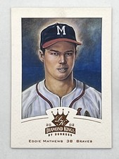 Eddie Mathews 2002 Donruss Diamond Kings Bronze Foil #136 MLB HOF Braves Card