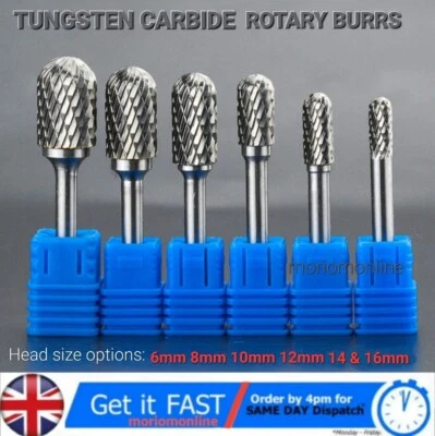 6mm Shank Carbide Rotary File Burr Tungsten Cutter Grinding Shank Drill Bit Head - Image 1 of 4