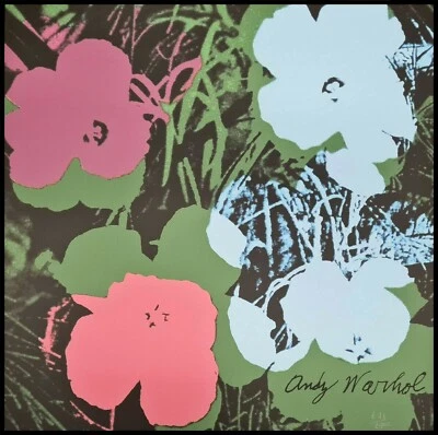 ANDY WARHOL * Flowers * lithograph * limited # xx/2400 CMOA signed - Bild 1 von 4