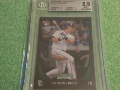 Bowman Chrome Draft 2011 Anthony Rizzo novato #70 BGS 8,5 casi nuevo-como nuevo+ Cubs Yankees  Foto 1 de 3