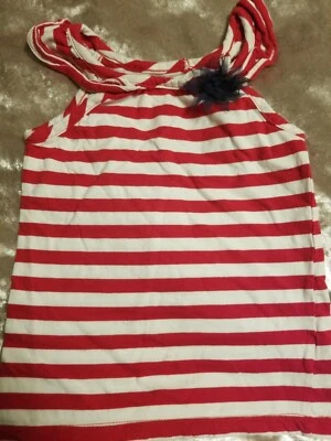Chelsea's Corner girls red and white striped top size  small (4) - Изображение 1 из 4
