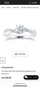 engagement ring size n - Picture 1 of 2