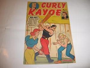CURLY KAYOE #5 -by Sam Leff -GOLDEN AGE COMIC BOOK - Picture 1 of 1