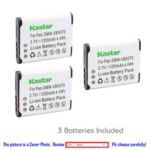 VW-VBX070 Battery for SANYO VPC-CG10EXBK-B CG10EXP-B CG10EXW-B CG10GX CG10P CG20 - Picture 1 of 11
