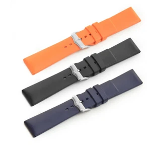 HIRSCH PURE RUBBER WATERRESISTANT WATCH BAND CAUTCHOUC 18, 20, 22, 24, 26 mm us - Picture 1 of 7