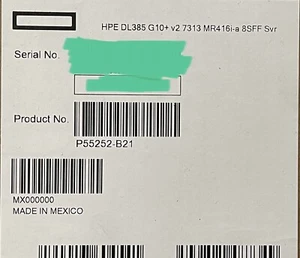 HPE DL385 Gen10+Plus V2 EPYC 7313 32GB RAM 8xSFF MR416i-a 800W PSU SATA/SAS/NVMe - Picture 1 of 4