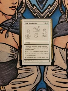 1x Pick Your Poison Test Card (No PW Symbol) - NM/M Mystery Booster MTG - Picture 1 of 2
