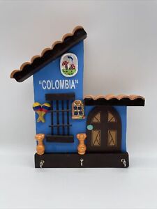 Colombia  Key Holder Hanger  Wood Material NEW 8”X8”