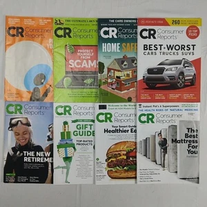 Consumer Reports Magazine Lot Of 8 2017-2019-2022 Finance Health Best Vehicles - Picture 1 of 11