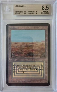 MTG Scrubland Alpha BGS 8.5 Sub-grades 8.5/8/8.5/9 Magic The Gathering - Picture 1 of 2
