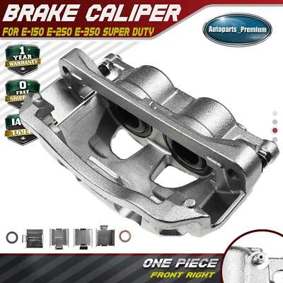 Pinza de freno de disco delantera derecha con soporte para Ford E-150 E-250 E-350 Super Duty Foto 1 de 4