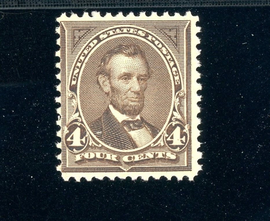USAstamps Unused FVF US 1895 Bureau Issue Lincoln Scott 269 OG MNH SCV $125 - Image 1 of 2
