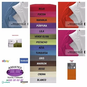 Sábanas encimeras de colores 50% algodón / 50% poliester economicas de calidad - Imagen 1 de 12